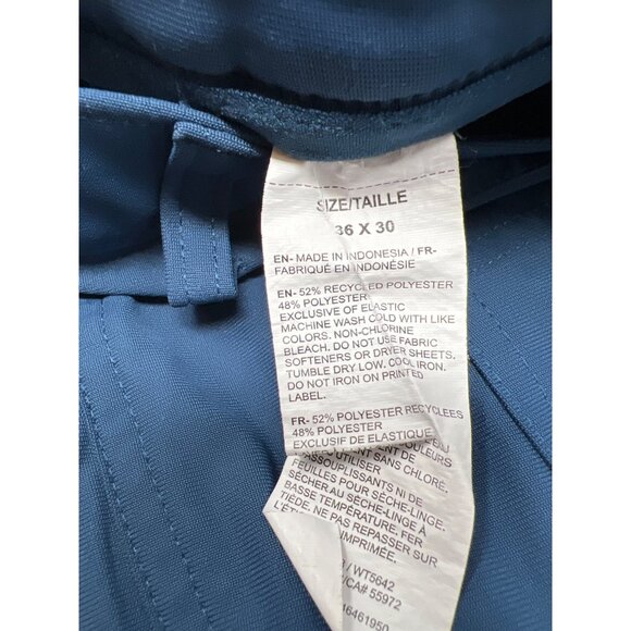 Ben‎ Hogan Performance Mens Golf Pants 36x30 Blue Polyester Blend - Picture 5 of 6